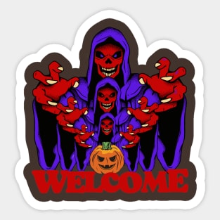 the red witch -scary halloween 2022 Sticker